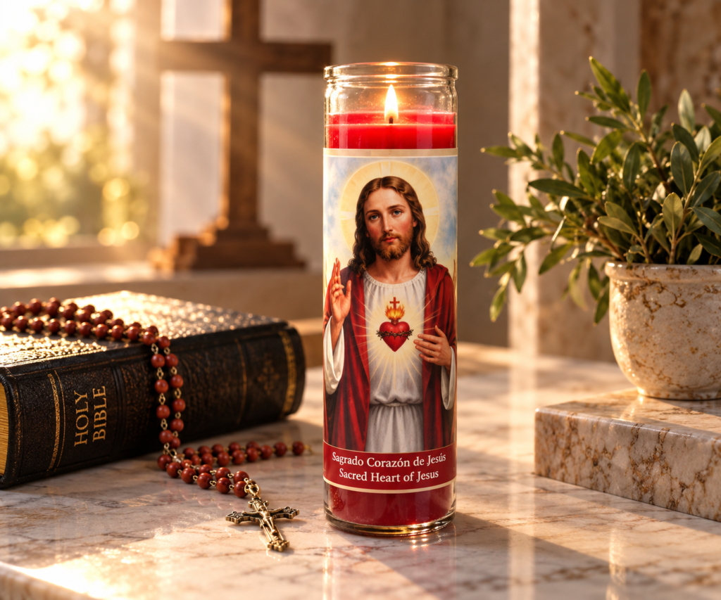 Sacred Heart of Jesus Prayer Candle
